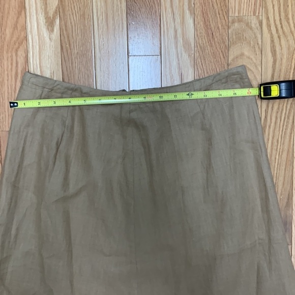 Vintage Finity Woman’s Tan Linen Skirt‎ - size 12 - Picture 3 of 5